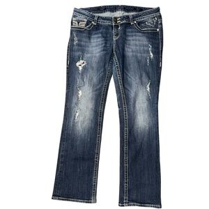 Vigoss Chelsea Straight Jeans Womens 18x33 Stretch Denim 40x32